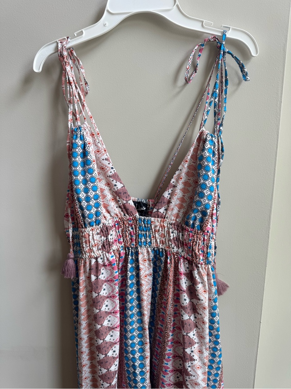 Lulus Maxin' Relaxin' Blue Multi Print Maxi Dress - Picture 5 of 16